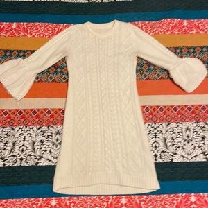 Eliza J cream sweater dress